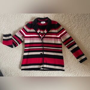 Calvin Klein Women's Knit Sweater Blazer Size L